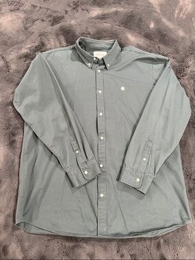 Carhartt WIP Work in Progress Men's Button-Down Oxford Long Shirt - Slate Gray